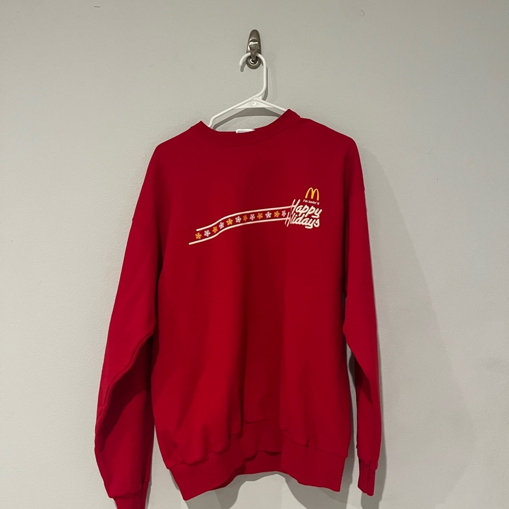McDonald’s happy holiday crewneck